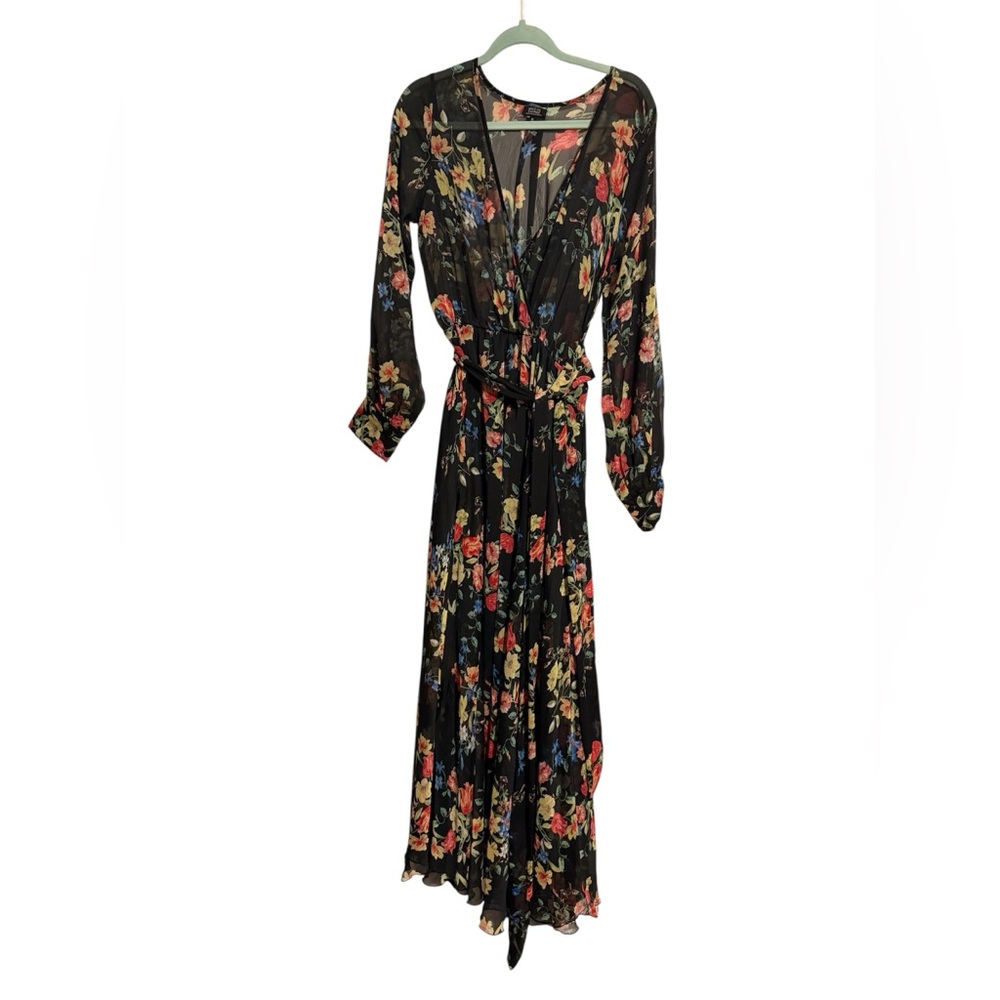 Floral Long Sleeve Maxi Dress